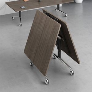 Table de conférence modulaire à rabat en bois moderne de haute qualité, <span class=keywords><strong>bureau</strong></span> de formation pliable pour une utilisation en <span class=keywords><strong>grand</strong></span> <span class=keywords><strong>bureau</strong></span> - Product Image 2