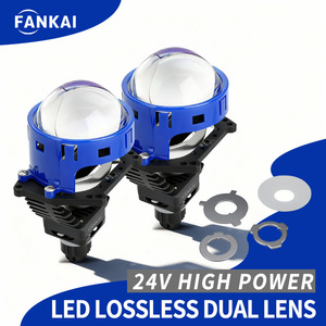 Fankai ไฟหน้า LED 24V V58 3นิ้ว H4 H7ลำแสงคู่60W อลูมิเนียมอัลลอยสำหรับรถบรรทุกดัดแปลง - Product Image 5