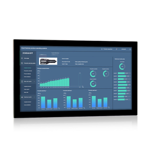 Última Versión, PC Industrial de 32 Pulgadas, 12.ª Generación Intel I3 I5 <span class=keywords><strong>I7</strong></span>, IP66 Resistente al Agua, Pantalla Táctil Capacitiva Integrada en Pared - Product Image 1