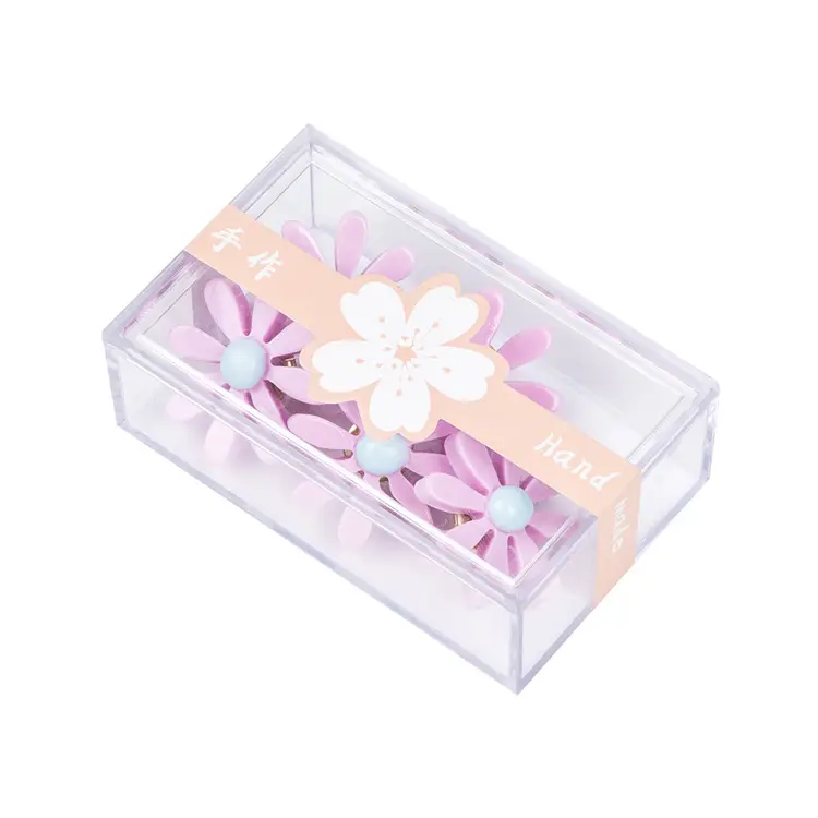 Perno di spinta decorativo a forma di fiore di sole imballato scatola di plastica per bordo di sughero