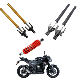 <span class=keywords><strong>Amortisseur</strong></span> avant noir Haojue DR160, <span class=keywords><strong>guidon</strong></span> fendu, <span class=keywords><strong>amortisseur</strong></span> arrière d'origine rouge, ensemble d'<span class=keywords><strong>amortisseur</strong></span> d'origine DR150 - Product Image 1
