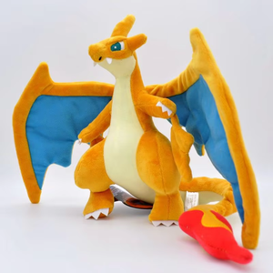 Peluche Charizard Gigante 23cm, Drago Blu e Giallo, in Cotone PP Ricamato con Etichetta, Regalo per Bambini - Product Image 2
