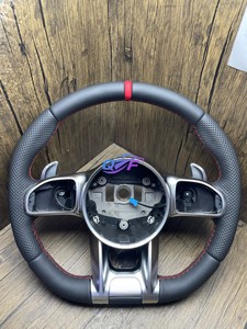 Volant en bois compatible avec Maybach, compatible avec Benz S300 S320 S500 G500 G55 G350 W222 W221 W205 W204 E200 E320, ensemble complet - Product Image 4