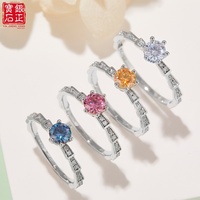 Bague de luxe pour femme en moissanite micro-pavée, motif serpent mécanique, en argent sterling S925 plaqué rhodium, 0,5 ct, couleur D, certifiée GRA, sertie à griffes