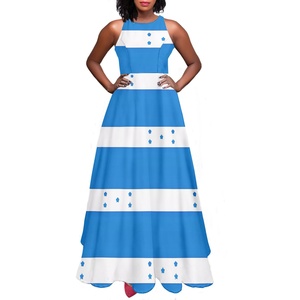 Honduras Drapeau Conception Femmes Robes Personnalité Style En Gros Marque Privée À Motifs Robes De Soirée Qualité Casual <span class=keywords><strong>D</strong></span> - Product Image 5