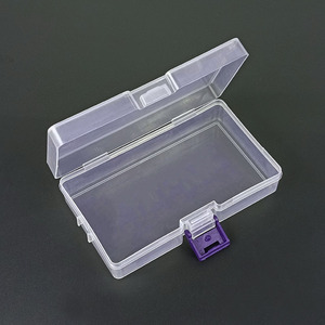 Rectangular Transparent Storage <b>Box</b> 14.4x8.4x3.4cm PP Material Desktop Organization <b>Small</b> Accessories Container - Product Image 3