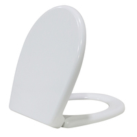 Abattant de toilette rond moderne en Duroplast, fermeture douce, déverrouillage rapide, pour sanitaires de salle de bain, fabriqué en urée