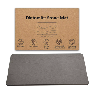 FIGOO [<span class=keywords><strong>Tapis</strong></span> <span class=keywords><strong>de</strong></span> <span class=keywords><strong>bain</strong></span> ultra absorbant] <span class=keywords><strong>Tapis</strong></span> <span class=keywords><strong>de</strong></span> sol en diatomite minérale naturelle durable - Product Image 1