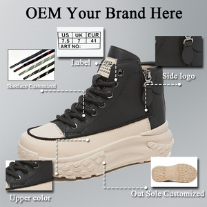 All'ingrosso Sneakers pesanti Casual da <span class=keywords><strong>donna</strong></span> su misura con plateau alto stile autunnale da uomo <span class=keywords><strong>scarpe</strong></span> <span class=keywords><strong>sportive</strong></span> con fondo spesso alla caviglia - Product Image 5