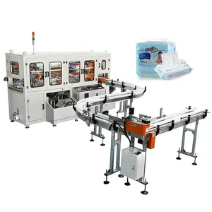 Nieuwe Type Automatische Tissuepapier Maken Machine Baby Nat Weefsel Fabricage Verpakkingsmachine Prijs Nieuw Product