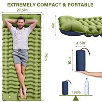 Matelas gonflable de camping ultraléger Offre Spéciale imperméable à l'eau avec pompe intégrée