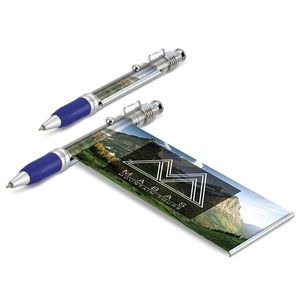 Lembut Pegangan Karet dan Logam Bergelombang Klip Bendera Banner Pena dengan Penuh Pencetakan CMYK Di Kedua Sisi untuk Hadiah Promosi - Product Image 2