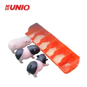 Hot Selling Practical Pig Manger Plastic 5-compartment Pig Feeder Piglet Feeding Groove