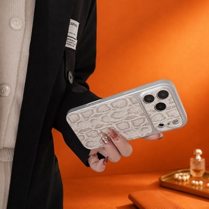 आईफोन के लिए चमड़े का फोन केस सांप की त्वचा का सबूत - Product Image 3