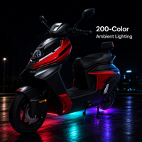Moto électrique urbaine pour adultes 72V 3000W, 90 km/h, 16 pouces, style sport méca, transport de marchandises, capacité de charge 300 kg