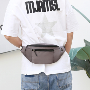 Riñonera impermeable con logotipo personalizado y precio al por mayor, riñonera de poliéster para mujer y hombre, riñonera para teléfono móvil con cierre de cremallera y letras - Product Image 4