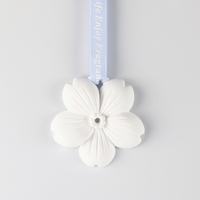 Diffuseur de parfum en céramique artisanale en forme de fleur, désodorisant pour armoire et voiture, diffuseur d'huiles essentielles en porcelaine, vente en gros