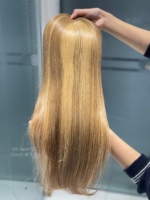 Prêt à expédier SHY Prothèse capillaire en cheveux naturels, base en soie, cheveux bruts chinois, design à raie centrale, couleur personnalisable, fournisseur d'usine