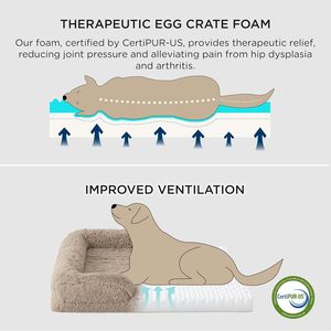 Lit pour chien en cuir véritable personnalisé, chaud, en peluche, durable, avec tapis amovible pour animaux de compagnie, lit pour chat - Product Image 3