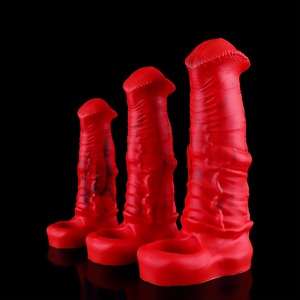 God of War Horse Dick Sex Toy, Gaine pénienne réaliste, Design dents de loup, Longue durée, Épaissi, Agrandi, Pour usage adulte - Product Image 1