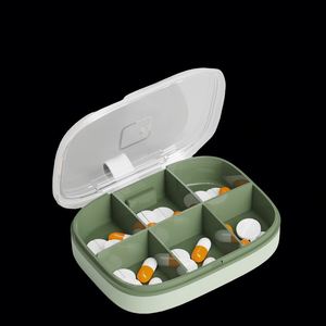 กล่องพลาสติก 6 ช่องใส่ยาแบบพกพา ยี่ห้อ Daily Winlike กล่องเก็บยาประจำเดือน - Product Image 1