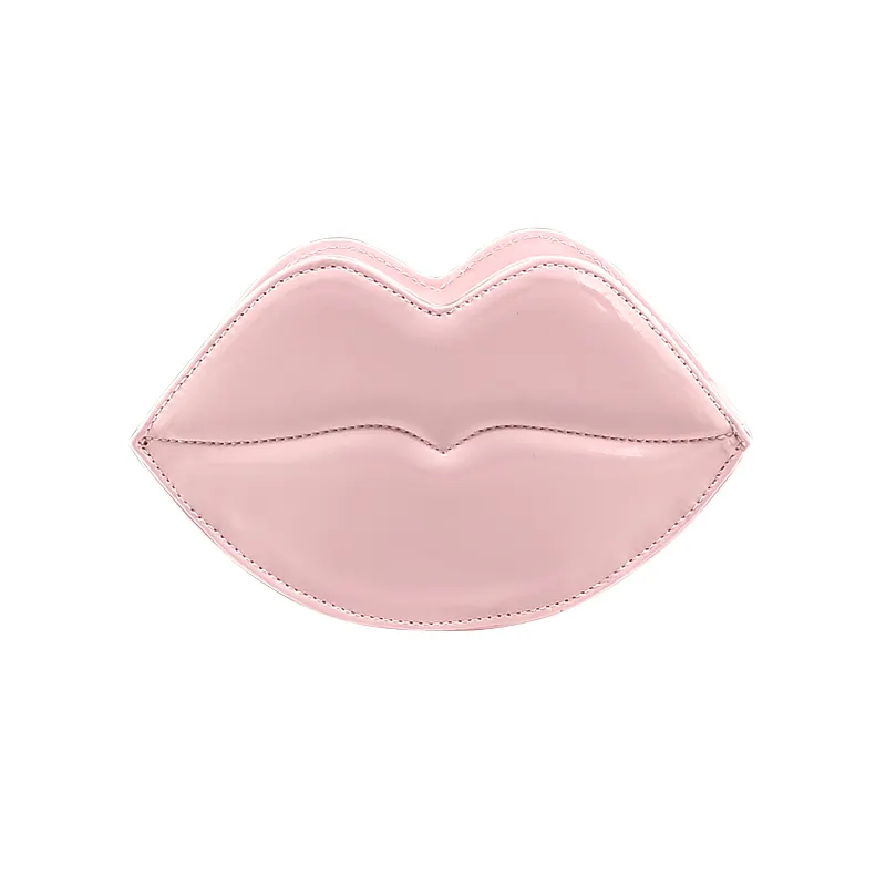 Fashion trending lip shaped cosmetic bag