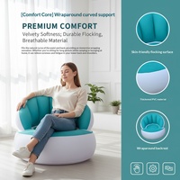 Canapé gonflable transfrontalier, design moderne et minimaliste, en PVC écologique, portable pour le bureau et les loisirs