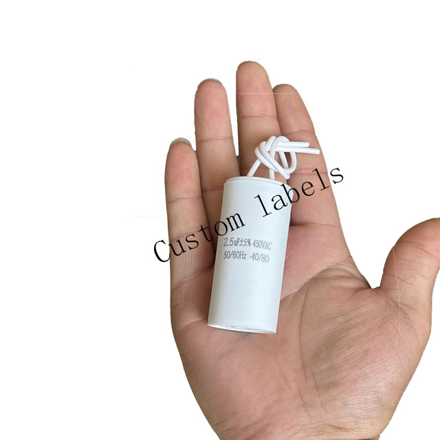 Factory direct sales high quality AC CBB60CBB61 AC film capacitors 450V1uf 2.5uf-80uf fan ceiling fan washing capacitors