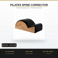 Correcteur de colonne vertébrale Pilates professionnel en acier inoxydable 304 noir, ensemble cinq pièces, support lombaire en cuir PU écologique pour la maison et la salle de sport