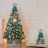 FYC 120CM Sapin de Noël Artificiel Écologique Décoration de Bureau à Domicile Kit de Matériaux DIY Petit Ensemble de Décoration