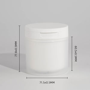 Bocaux en verre blanc givré avec couvercles et cuillère <span class=keywords><strong>pour</strong></span> masques capillaires et faciaux, <span class=keywords><strong>shampoing</strong></span>, crème nettoyante - Marquage à chaud 100g/120g/150g - Product Image 4