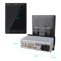 Écran tactile HD 9,5 pouces 1Din dans l'autoradio, lecteur MP5 USB AUX TF FM, écran vertical, lecteur DVD de voiture avec FM BT