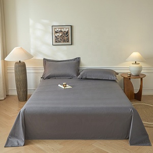 Juego de Sábanas de 3 Piezas, Sábana Plana de Microfibra con Relieve, Calidad de Hotel, Cubrecama Transpirable para Todas las Estaciones, para Dormitorio/Alojamiento - Product Image 1
