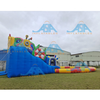 Design de parc aquatique en plein air en asie, terrain de jeu gonflable, jeux de parc aquatique gonflable