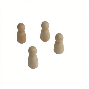 Marionnette en bois ILAN 43 mm, finition naturelle, accessoire artisanal - Product Image 1