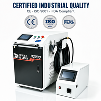 Machine de soudage laser 3-en-1 CE FDA ISO 2000W Raycus refroidie à l'eau pour la découpe de métaux, l'acier inoxydable, l'aluminium et le nettoyage de la rouille