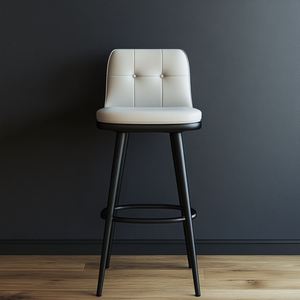 Taburete moderno de cuero para comedor, base cuadrada, encimera de cocina, taburete de Bar, muebles con reposabrazos - Product Image 2