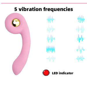 Gloednieuwe Hoogwaardige Masturbatie Vibrator Volwassen Seksproduct 5-frequentietrillingen Opladen Handige Vrouwelijke Vibrator - Product Image 2