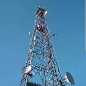 סיטונאי פלדת הטלקום זווית מפעלים סין אוניברסלי תקשורת מגדל סריג משמש 100 עצמי תמיכה מגדלי למכירה
