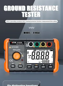 VC4105A Digital Earth Resistance Tester, Manual Range 0-2000Ω, DC 1500V Ground Resistance <b>Meter</b> <b>For</b> Electrical Engineering - Product Image 5