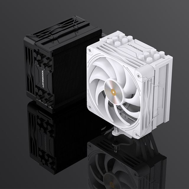 Lovingcool OEM ODM Non-RGB Cooling Heatsink Radiator PC Fan Tower CPU Air Cooler for Intel LGA115x AM5 AM4 12V Rated Voltage