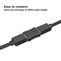 Adaptateur HDMI femelle vers Hdmi 24k, 10.2Gbps, Full HD 1080P, prix d'usine, en plaqué or, connecteur HDMI, Hdtv, convertisseur