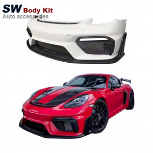 Partie du pare-chocs avant en fibre de carbone pour Porsche 718 Cayman GT4 RS 982 <span class=keywords><strong>2021</strong></span>+ Pièces automobiles Accessoires Kit carrosserie - Product Image 1