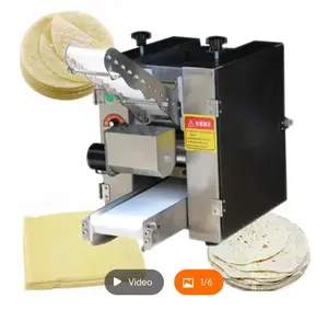 Meja komersial otomatis disc dumpling penggulung adonan Empanadas Gyoza Pizza kulit wrapper mesin pembuat