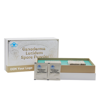 Extrait de spores de Ganoderma Lucidum à paroi cellulaire brisée, personnalisé OEM, en poudre, marque privée, vente en gros, qualité alimentaire, pour la santé