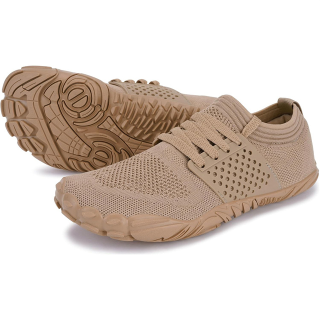 Women New Wide Fit Grounding Shoes Build Strength Balance Mobility Training Running Flexible Knit Barefoot