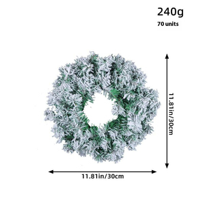 Guirnaldas navideñas al por mayor, nuevo estilo, de PVC con efecto nieve, de ratán, para escaparates de centros comerciales, decoración navideña colgante - Product Image 3