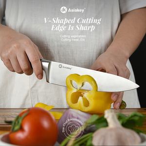 Asiakey-Juego de cuchillos de cocina de acero inoxidable, estilo japonés, con soporte - Product Image 5