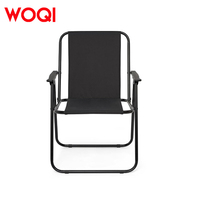 Fauteuil de jardin et de plage portable WOQI, design confortable à structure croisée, pratique et élégant