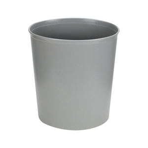 Cubo de Basura Cilíndrico con Tapa Abierta de 7L, Color Beige, Contenedor de Almacenamiento Interior, Cesta para Desechos - Product Image 3